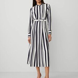 Ann Taylor  Striped Maxi Flare Dress